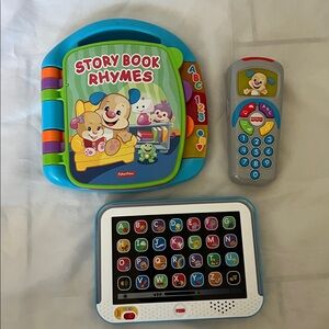 Fisher-Price Story Book Rhymes, Baby Remote Control & Learn Smart Stages Tablet
